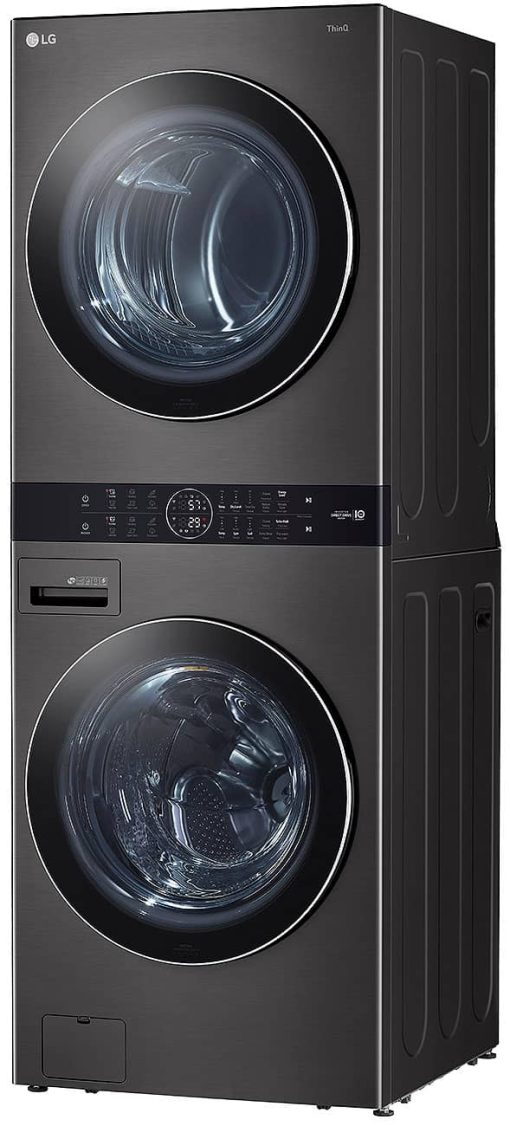 LG 27" Black Steel WashTower With Center Control Single Unit Front Load 4.5 Cu. Ft. Washer And 7.4 Cu. Ft. Gas Dryer Combo - Image 4