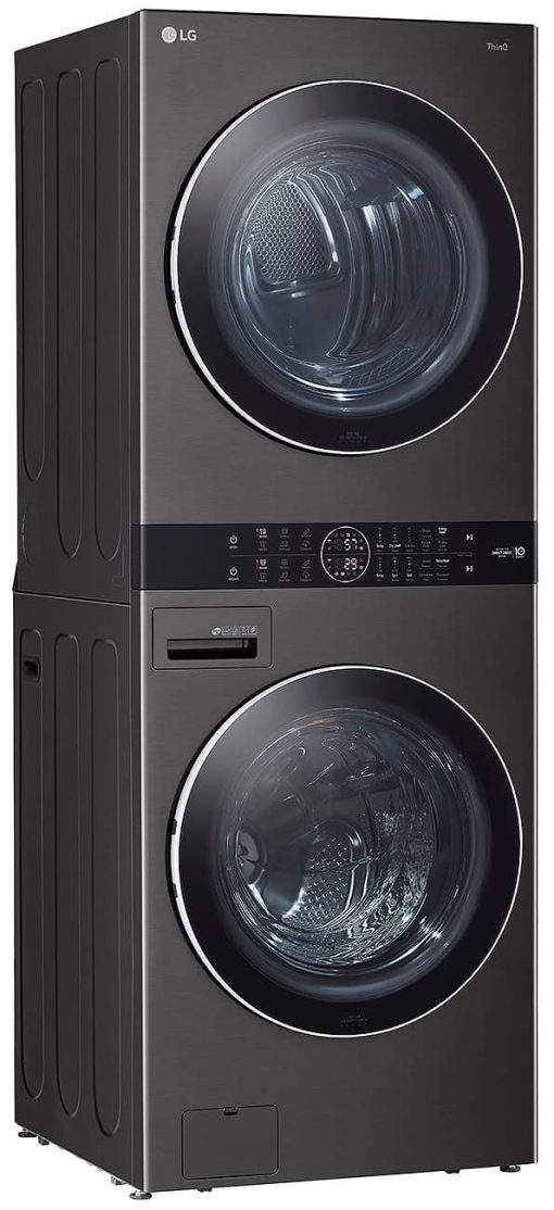 LG 27" Black Steel WashTower With Center Control Single Unit Front Load 4.5 Cu. Ft. Washer And 7.4 Cu. Ft. Gas Dryer Combo - Image 3