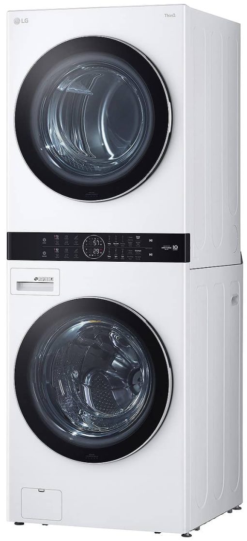 LG 27" White WashTower With Center Control Single Unit Front Load 4.5 Cu. Ft. Washer And 7.4 Cu. Ft. Gas Dryer Combo - Image 4