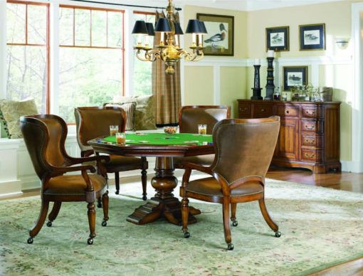 Hooker Furniture Bar And Game Room Waverly Place Tall Back Castered Game Chair - Image 2