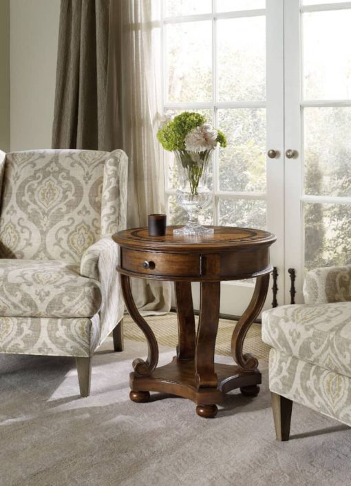 Hooker Furniture Archivist Round Accent End Table - Image 3