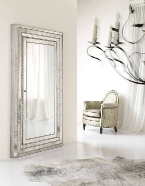 Hooker Furniture Accents Melange Glamour Floor Mirror w/ Jewelry Armoire Storage - Image 2