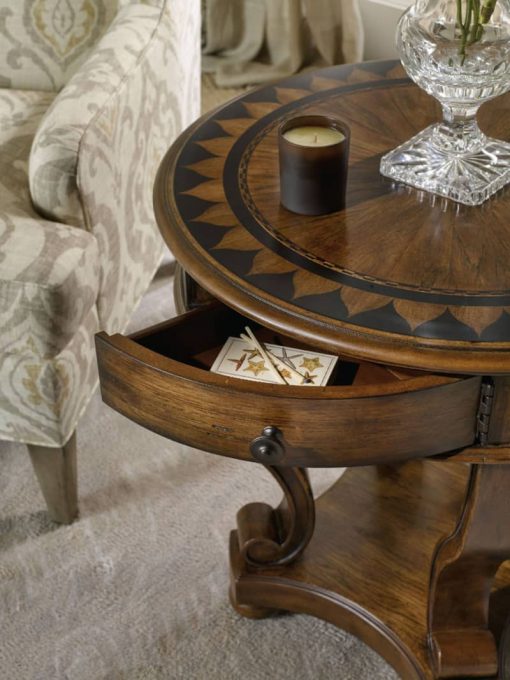 Hooker Furniture Archivist Round Accent End Table - Image 4