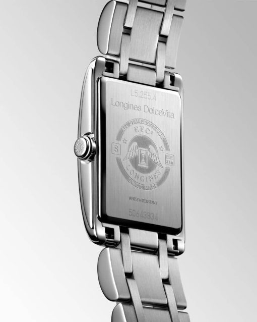 Longines DolceVita Stainless Steel Watch, Silver Flinique Dial, 20.8 x 32 mm - Image 3