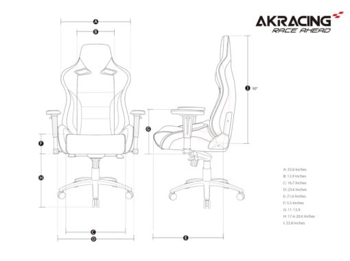 AKRacing Master Series Black Pro Gaming Chair - Image 6