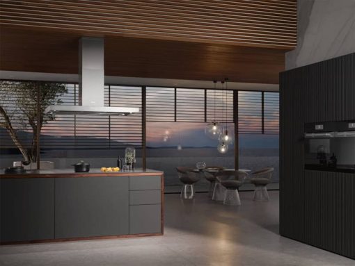 Miele DA 4248 V D Puristic Varia 48" Stainless Steel Island Ventilation Hood - Image 2