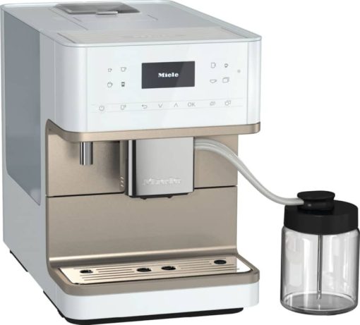 Miele CM 6360 MilkPerfection Lotus White/Clean Steel Metallic Countertop Coffee Machine - Image 2