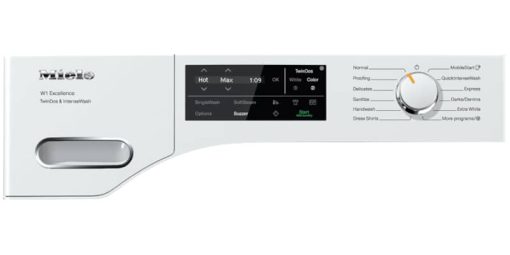 Miele WXI 860 WCS W1 24" Lotus White Front Load Washer - Image 2