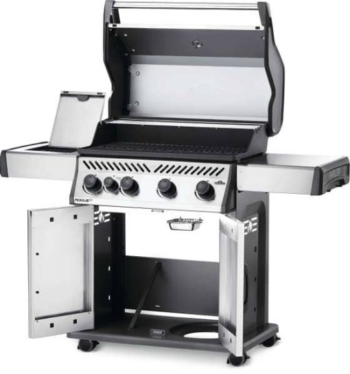 Napoleon Rogue XT 525 Series SIB Stainless Steel Liquid Propane Freestanding Grill With Infrared Side Burner - Image 6