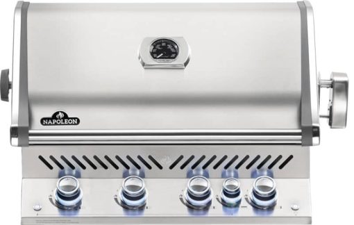 Napoleon Prestige Pro 500 RB Stainless Steel Built-In Liquid Propane Grill With Infrared Rear Burner - Image 2