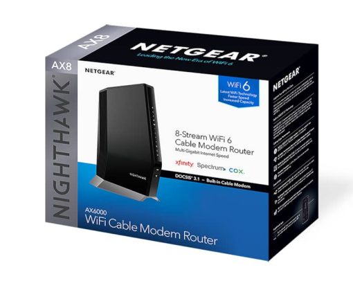 Netgear Nighthawk AX8 8-Stream WiFi 6 Cable Modem Router - Image 5