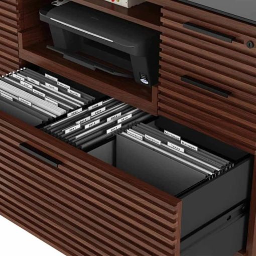 BDI Corridor Chocolate Stained Walnut Multifunction Cabinet - Image 2