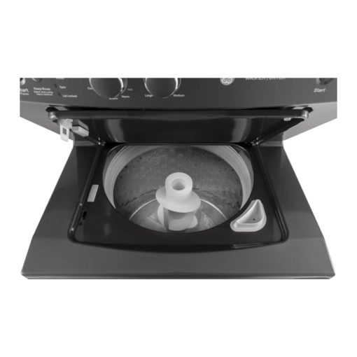 GE Unitized Spacemaker 27" Diamond Grey Stack Washer With Gas Dryer - Image 6