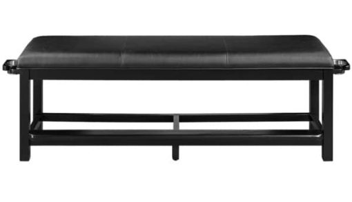 RAM Game Room Black Spectator Storage Bench
