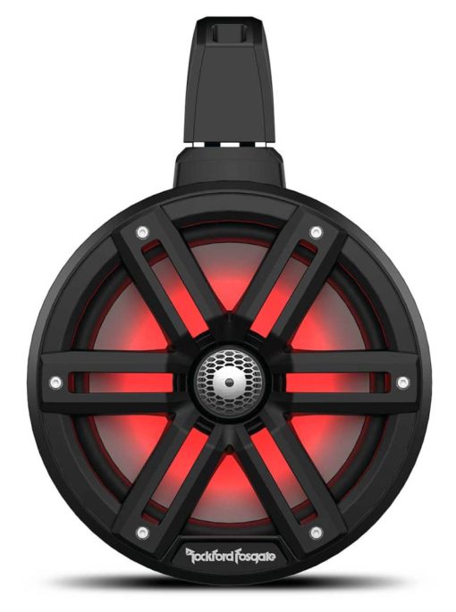 Rockford Fosgate M2 8" Color Optix Black Marine 2-Way Wake Tower Speakers (Pair) - Image 2