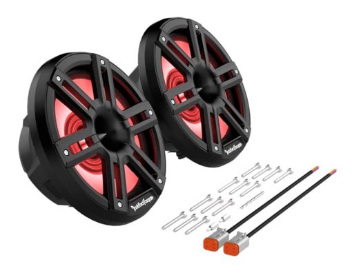 Rockford Fosgate M2 8" Color Optix Black Marine 2-Way Horn Speakers (Pair) - Image 6