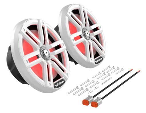 Rockford Fosgate M2 8" Color Optix White Marine 2-Way Speakers (Pair) - Image 6