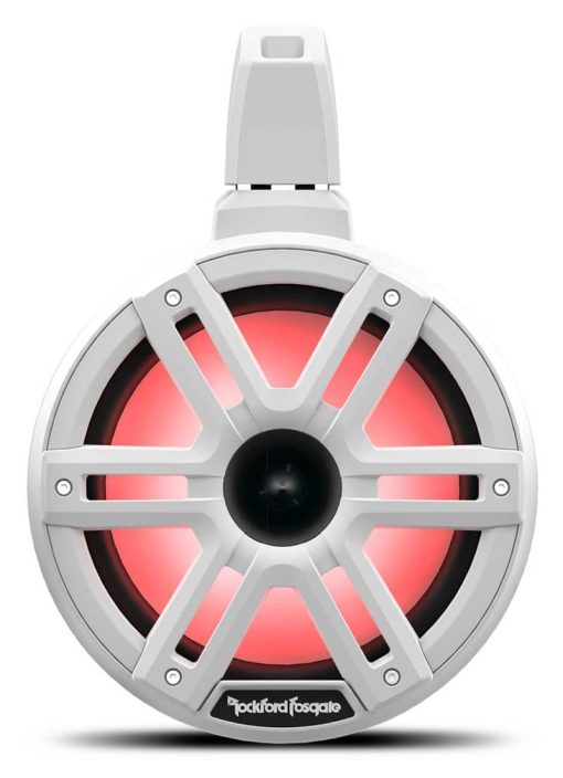 Rockford Fosgate M2 8" Color Optix White Marine 2-Way Horn Wake Tower Speakers (Pair) - Image 2