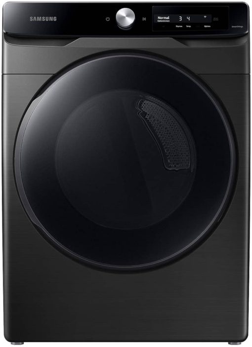 Samsung 7.5 Cu. Ft. Brushed Black Smart Dial Gas Dryer With Super Speed Dry
