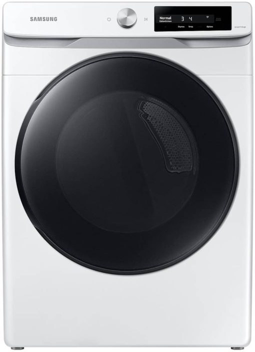 Samsung 7.5 Cu. Ft. White Smart Dial Gas Dryer With Super Speed Dry