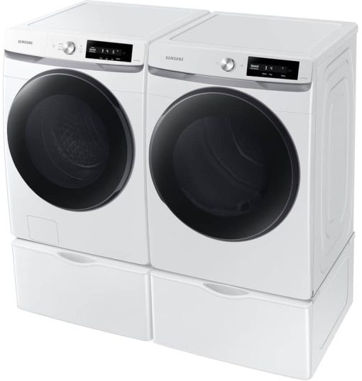 Samsung 7.5 Cu. Ft. White Smart Dial Gas Dryer With Super Speed Dry - Image 12