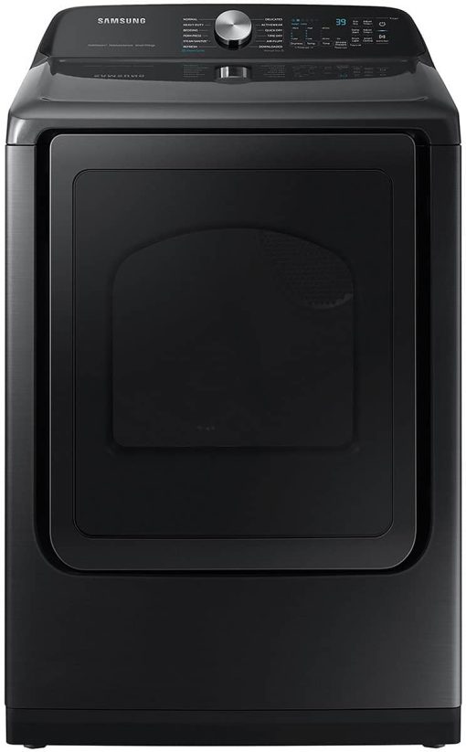 Samsung 7.4 Cu. Ft. Brushed Black Smart Gas Dryer With Steam Sanitize+