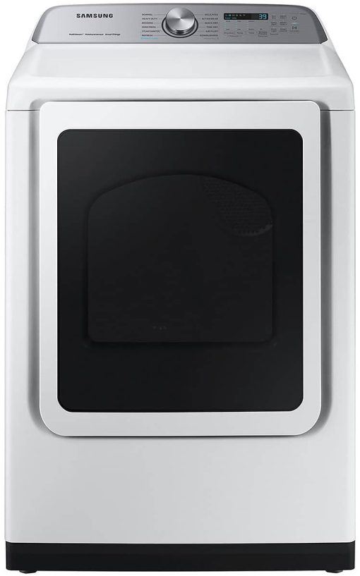 Samsung 7.4 Cu. Ft. White Smart Gas Dryer With Steam Sanitize+