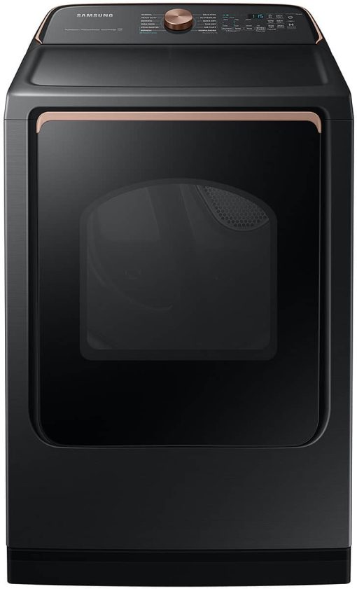 Samsung 7.5 Cu. Ft. Brushed Black Smart Gas Dryer With Steam Sanitize+