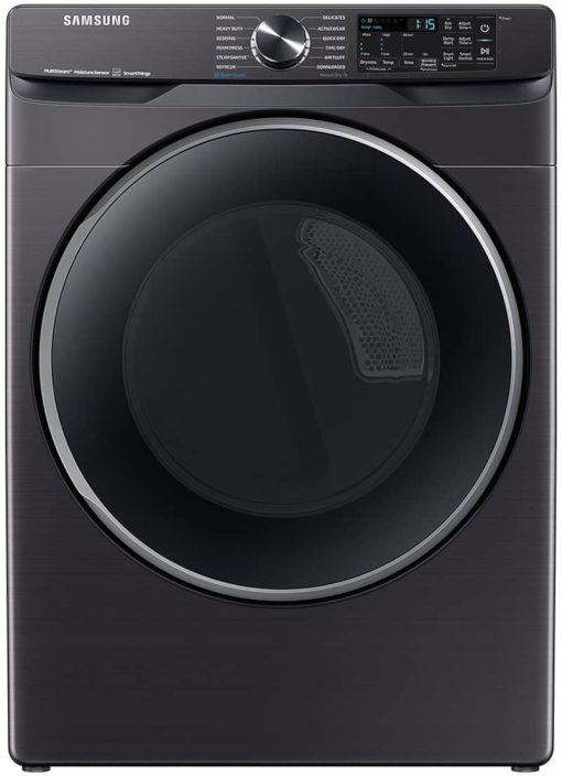 Samsung 7.5 Cu. Ft. Brushed Black Smart Gas Dryer With Steam Sanitize+