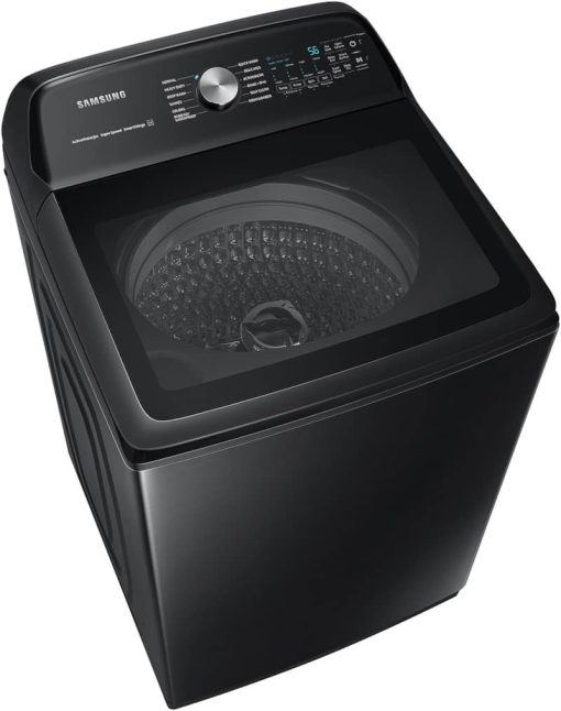 Samsung 5.1 Cu. Ft. Brushed Black Smart Top Load Washer With ActiveWave Agitator And Super Speed Wash - Image 4
