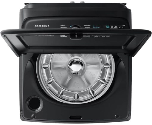 Samsung 5.1 Cu. Ft. Brushed Black Smart Top Load Washer With ActiveWave Agitator And Super Speed Wash - Image 2