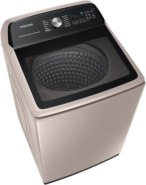 Samsung 5.2 Cu. Ft. Champagne Large Capacity Smart Top Load Washer With Super Speed Wash - Image 4