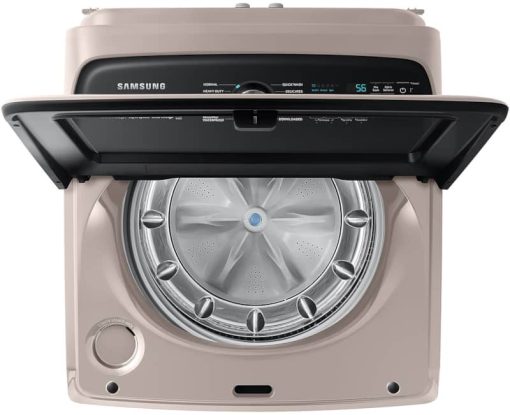 Samsung 5.2 Cu. Ft. Champagne Large Capacity Smart Top Load Washer With Super Speed Wash - Image 2