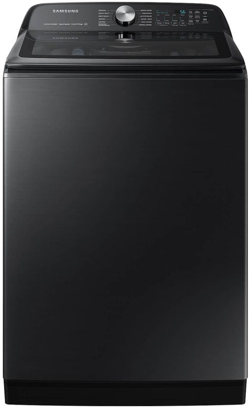 Samsung 5.2 Cu. Ft. Brushed Black Large Capacity Smart Top Load Washer With Super Speed Wash