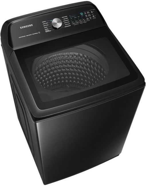 Samsung 5.2 Cu. Ft. Brushed Black Large Capacity Smart Top Load Washer With Super Speed Wash - Image 4