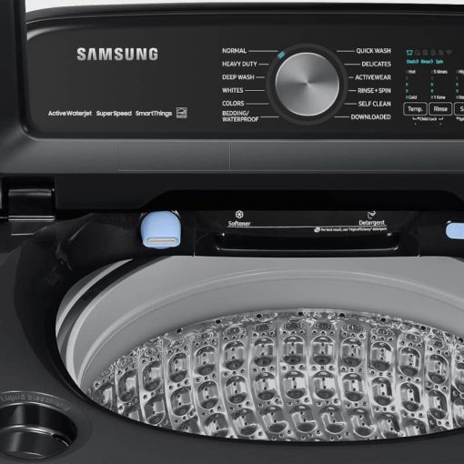 Samsung 5.2 Cu. Ft. Brushed Black Large Capacity Smart Top Load Washer With Super Speed Wash - Image 8