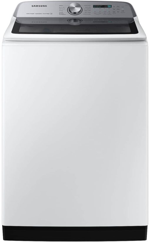 Samsung 5.2 Cu. Ft. White Large Capacity Smart Top Load Washer With Super Speed Wash