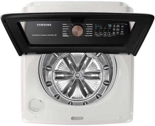 Samsung 5.5 Cu. Ft. Ivory Extra-Large Capacity Smart Top Load Washer With Super Speed Wash - Image 2