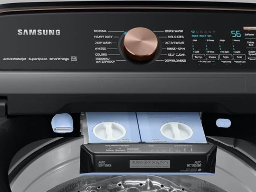 Samsung 5.5 Cu. Ft. Brushed Black Extra-Large Capacity Smart Top Load Washer With Auto Dispense System - Image 9