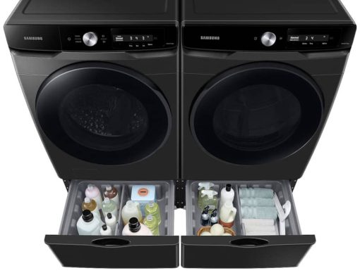 Samsung 4.5 Cu. Ft. Brushed Black Large Capacity Smart Dial Front Load Washer With Super Speed Wash - Image 12