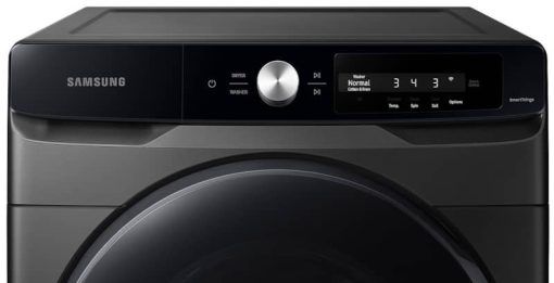 Samsung 4.5 Cu. Ft. Brushed Black Large Capacity Smart Dial Front Load Washer With Super Speed Wash - Image 7