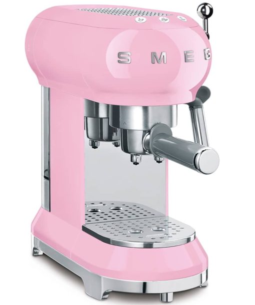 Smeg 50's Retro Style Pink Espresso Machine - Image 3