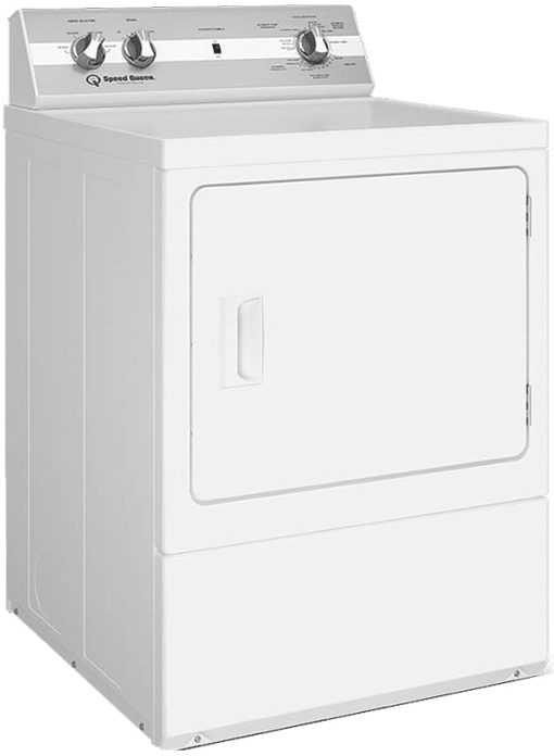 Speed Queen ADA 7 Cu. Ft. White Sanitizing Electric Dryer With Extended Tumble - Image 2