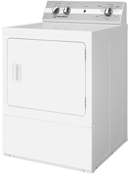 Speed Queen ADA 7 Cu. Ft. White Sanitizing Electric Dryer With Extended Tumble - Image 3