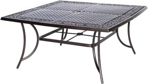 Hanover 9-Piece Square Manor Dining Patio Set - Image 2