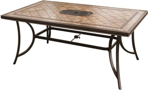 Hanover Natural Oat Monaco 7-Piece Outdoor Dining Patio Set - Image 4