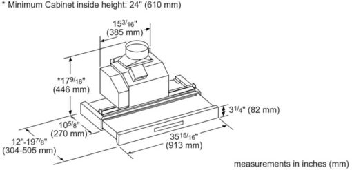 Thermador Masterpiece Series 36" Stainless Steel Under Cabinet Drawer Wall Hood With Blower - Image 5