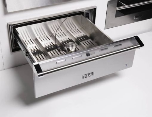 Viking 5 Series 30" Damascus Grey Indoor Warming Drawer - Image 4