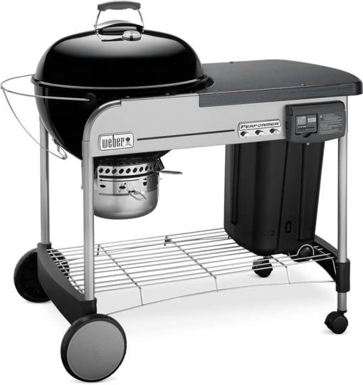 Weber 22" Black Performer Deluxe Charcoal Grill - Image 2