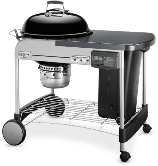 Weber 22" Black Performer Deluxe Charcoal Grill - Image 3